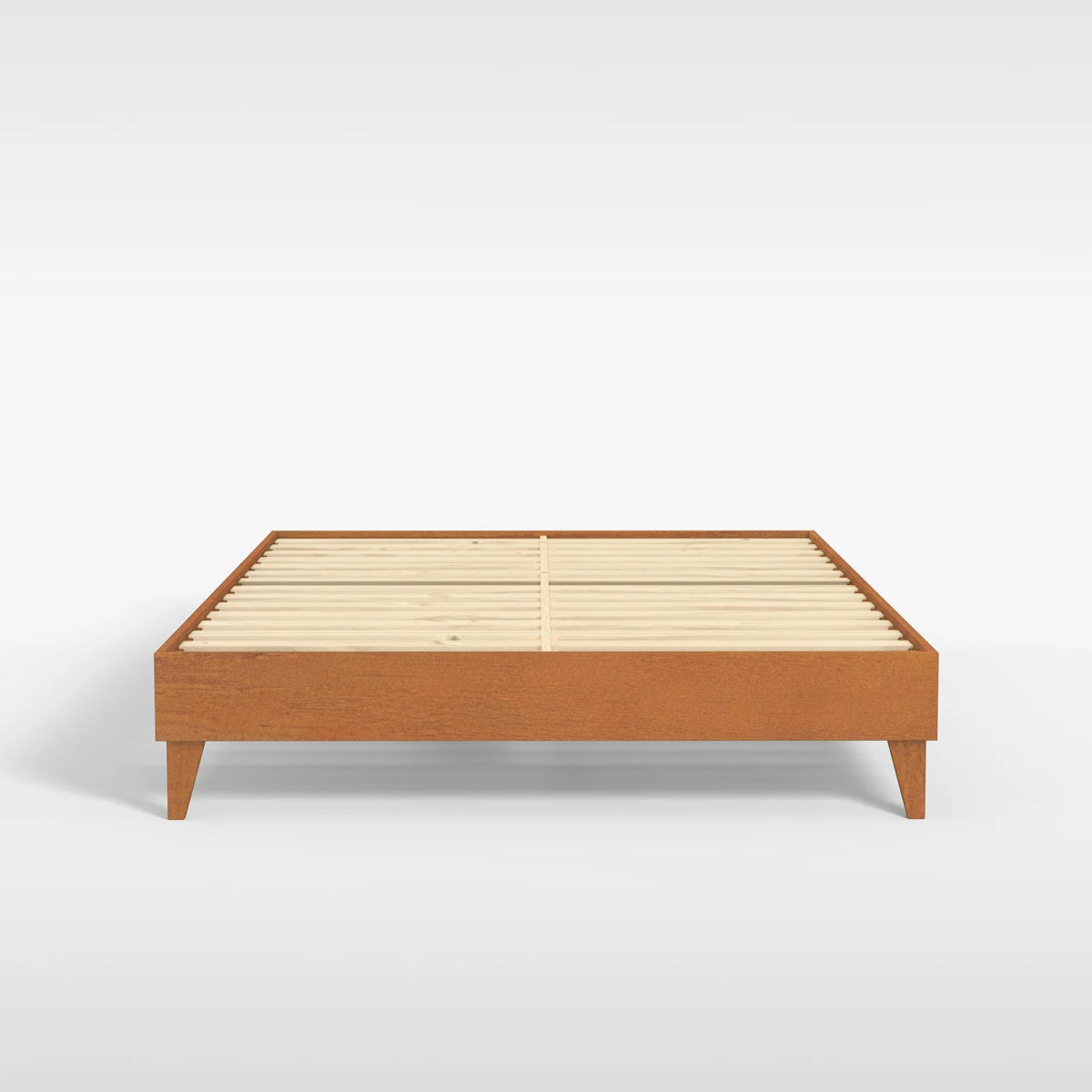 eLuxury Wooden Platform Bed Frame (Almond) - Select Mattress Co.